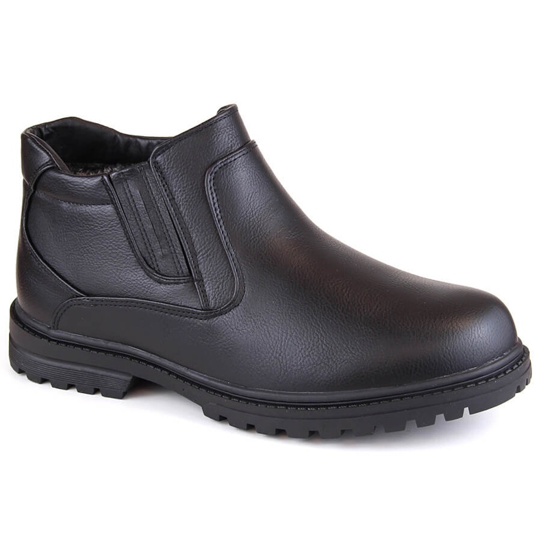 Atletico Stivali da uomo, stivali Chelsea isolanti, stile uomo nero WS-006 2