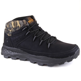 Bustagrip Scarpe da trekking alte da uomo in pelle, nere nero 2