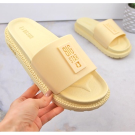 Infradito gialle con plateau da donna Big Star LL274427 giallo 2