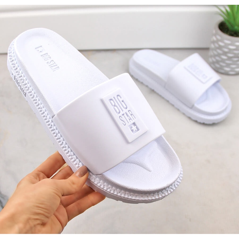 Infradito da donna bianche con plateau Big Star LL274428 bianca 1