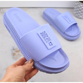 Infradito da donna blu con plateau Big Star LL274431 2