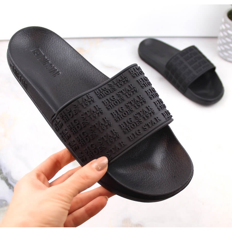 Infradito da spiaggia da piscina da donna nere Big Star LL274A147 nero 1
