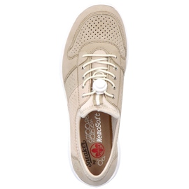 Comode scarpe sportive da donna, beige, Rieker L3254-62 1