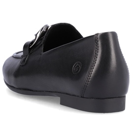 Scarpe comode da donna in pelle con catena, nere Remonte D0K00-00 nero 2
