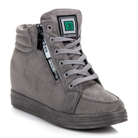 Sneakers in camoscio grigio 1