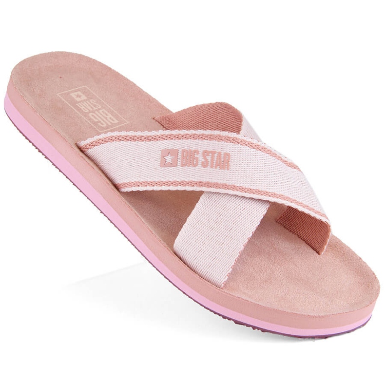 Infradito da piscina da spiaggia rosa da donna Big Star NN274A058 1