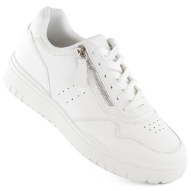 Sneakers sportive da donna McBraun 23233 bianche bianco 1