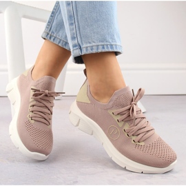 Scarpe sportive rosa da donna Potocki BK01303 2