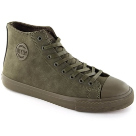 Scarpe da ginnastica kaki alte e imbottite da uomo Big Star OO174250 verde 1