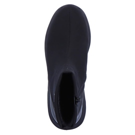 Stivali con zeppa neri da donna impermeabili Remonte D6677-03 nero 1