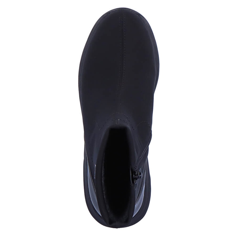 Stivali con zeppa neri da donna impermeabili Remonte D6677-03 nero 1