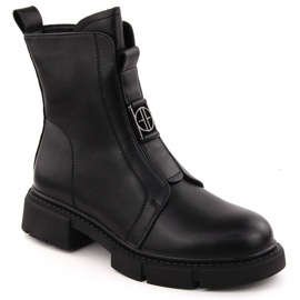 Stivaletti da donna neri in pelle Filippo DBT6524 nero 1