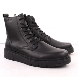 Stivali in pelle isolanti da uomo, neri, Rieker 30101-00 nero 1