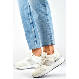 Scarpe sportive da donna, sneakers con plateau, bianche Y3806W bianco 2
