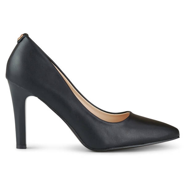 Décolleté a punta con tacco alto da donna, nero GD-FL360B 2