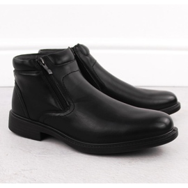 Stivaletti isolanti da uomo con cerniere, neri Unisoft 7516 nero 1