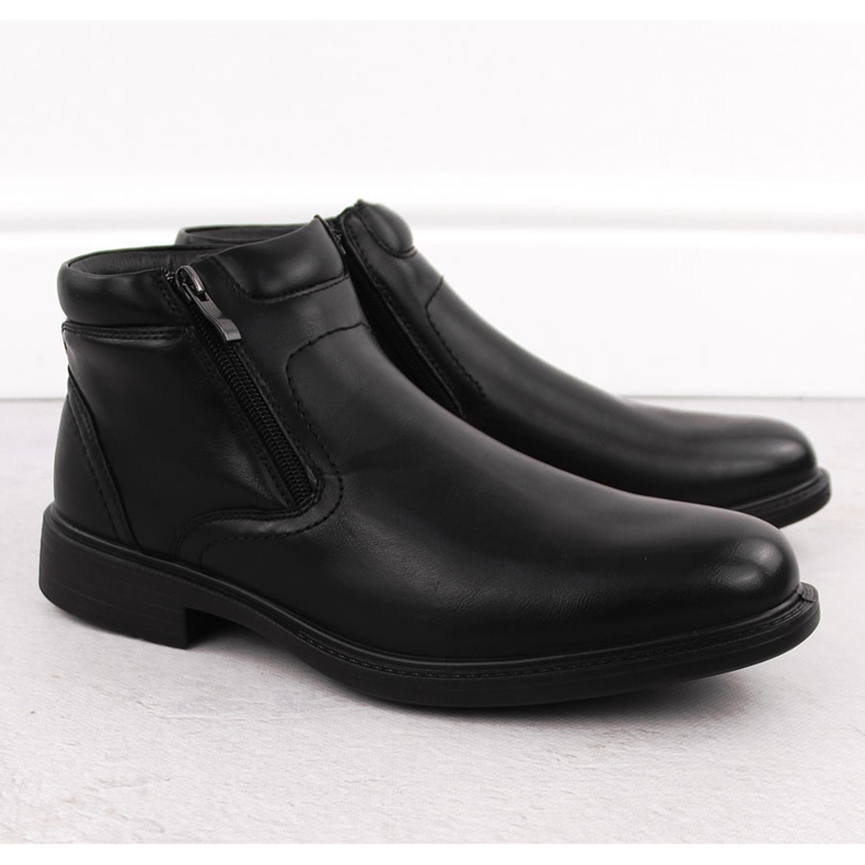 Stivaletti isolanti da uomo con cerniere, neri Unisoft 7516 nero 1