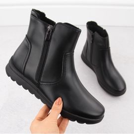 Stivaletti da donna in pelle nera con cerniera FIlippo DBT6630 nero 1