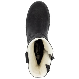 Stivali isolanti da donna sulla piattaforma nera Rieker 74283-00 nero 1
