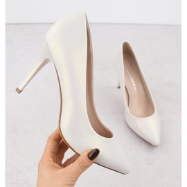 Décolleté panna perle Sergio Leone 1878 bianca 1