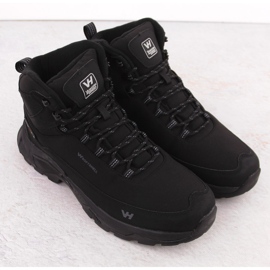 Scarpe da trekking impermeabili da uomo, nere, Vanhorn 99302 nero 2