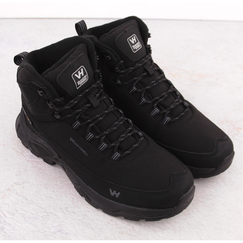 Scarpe da trekking impermeabili da uomo, nere, Vanhorn 99302 nero 2