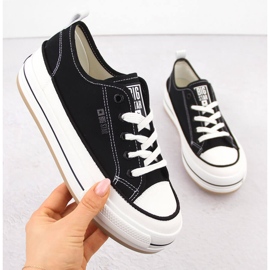 Sneakers nere con plateau da donna Big Star NN274204 nero 1