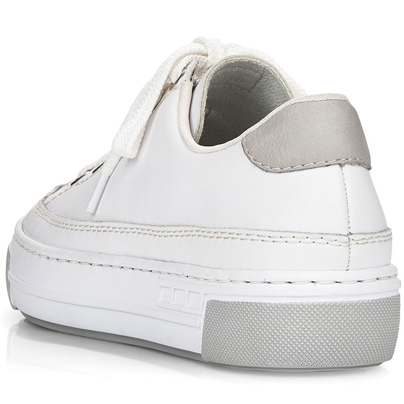 Rieker bianco L8847-80 Scarpe sportive in pelle femminile 1