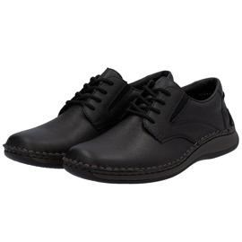 Comfort Men's Leather Shoes Rieker 05211-00 Nero 1