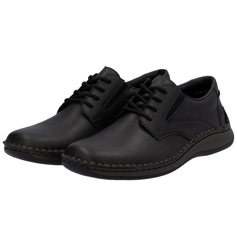 Comfort Men's Leather Shoes Rieker 05211-00 Nero 1