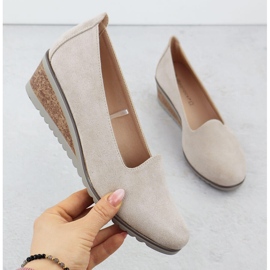 Scarpe per il beige in pelle scamosciata Potocki SZ12276 1