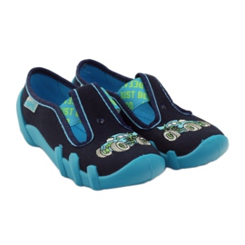 Befado scarpe per bambini pantofole 290x161 blu navy blu verde 4