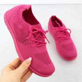 Scarpe sportive da donna Openwork Fuchsja News 1020 rosa 1
