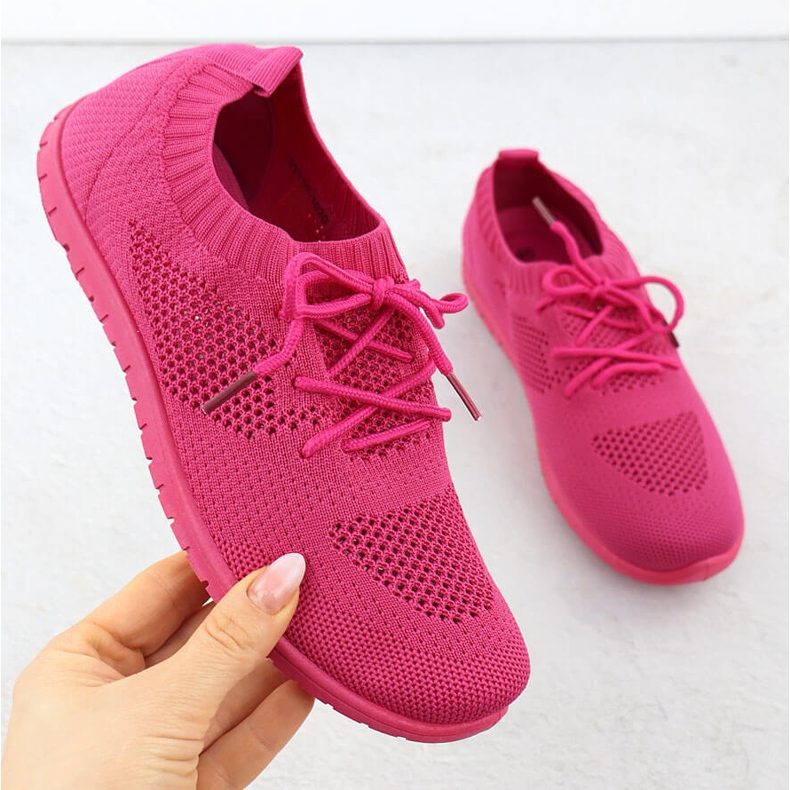 Scarpe sportive da donna Openwork Fuchsja News 1020 rosa 1