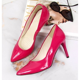 Décolleté su tacco a stiletto laccato fucsia Juma rosa 2