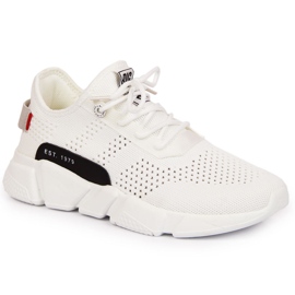 White Big Star JJ274271 scarpe sportive bianche in tessuto bianco 2