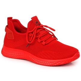News Scarpe sportive da uomo rosse con rete NOVITÀ rosso 1