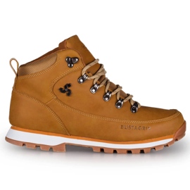 Scarpe da trekking da uomo in pelle gialla Outback Bustagrip giallo 1