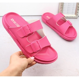 Infradito da donna in schiuma con fibbie fucsia Big Star NN274A754 rosa 1