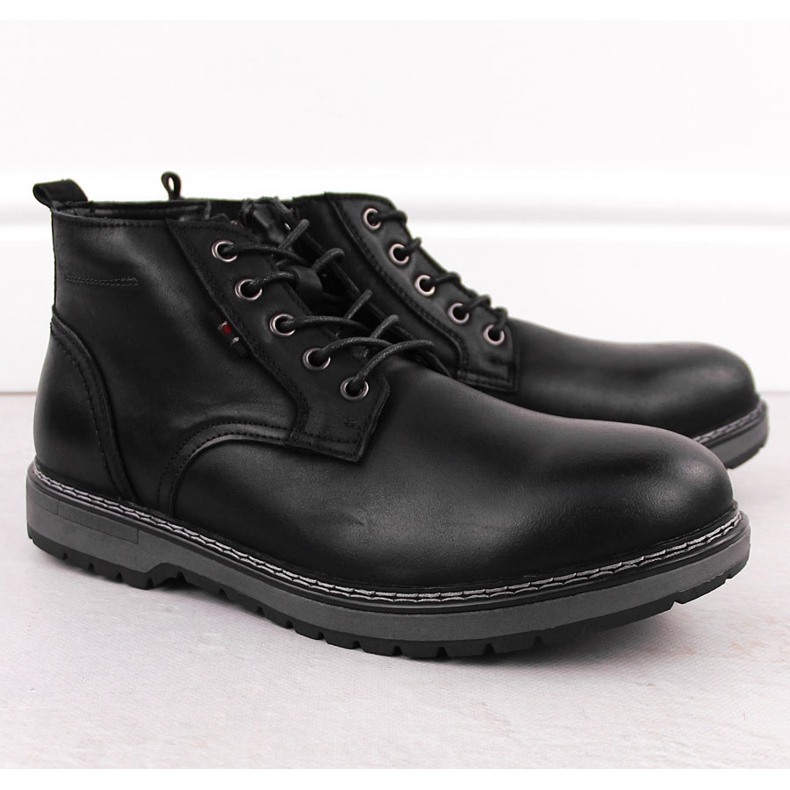 Stivali in pelle isolanti da uomo, neri, T.Sokolski Z24-433 nero 1
