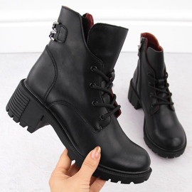 Stivaletti da donna in pelle nera Filippo DBT6491 nero 1