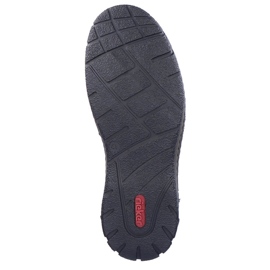Stivaletti impermeabili in pelle, scarpe da uomo isolanti, nero Rieker B0347-00 1