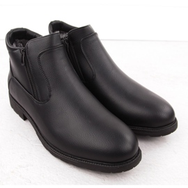 Atletico Stivali da uomo, stivali Chelsea isolanti, stile uomo nero WS-002 2