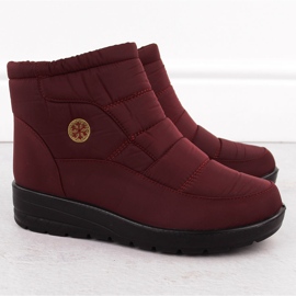News Doposci da donna con zeppa bordeaux Novità 5029 rosso 2