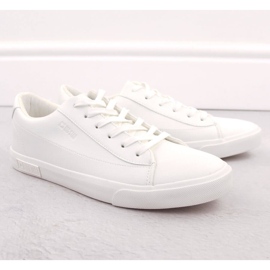Sneakers da uomo realizzate in pelle ecologica, bianche Big Star NN174250 bianca 1