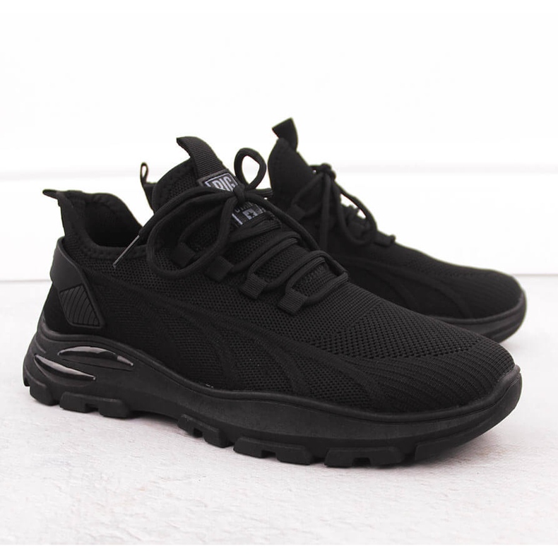 Scarpe sportive da uomo nere Big Star NN174467 nero 1