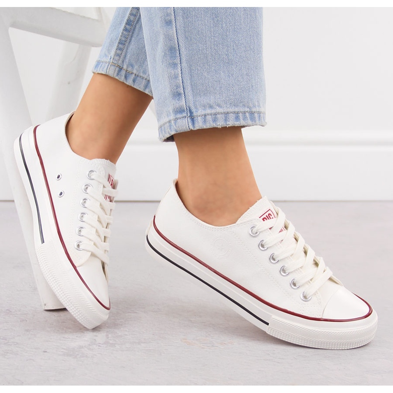 Sneakers basse in tessuto bianco Big Star NN274274 1