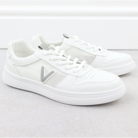 Scarpe sportive femminili con una maglia bianca Vinceza 13627 bianco 2