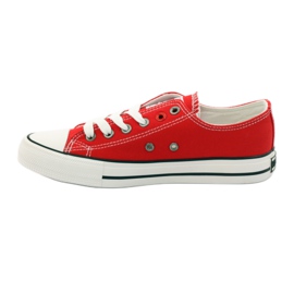 Sneakers allacciate Big Star 274020 bianca rosso 2