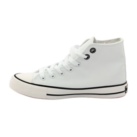 Sneakers allacciate Big Star 274017 bianco rosso 2